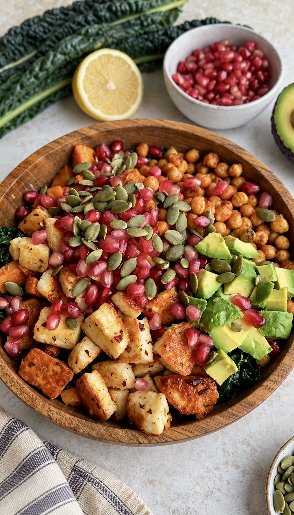 Hot Honey Halloumi and Sweet Potato Salad