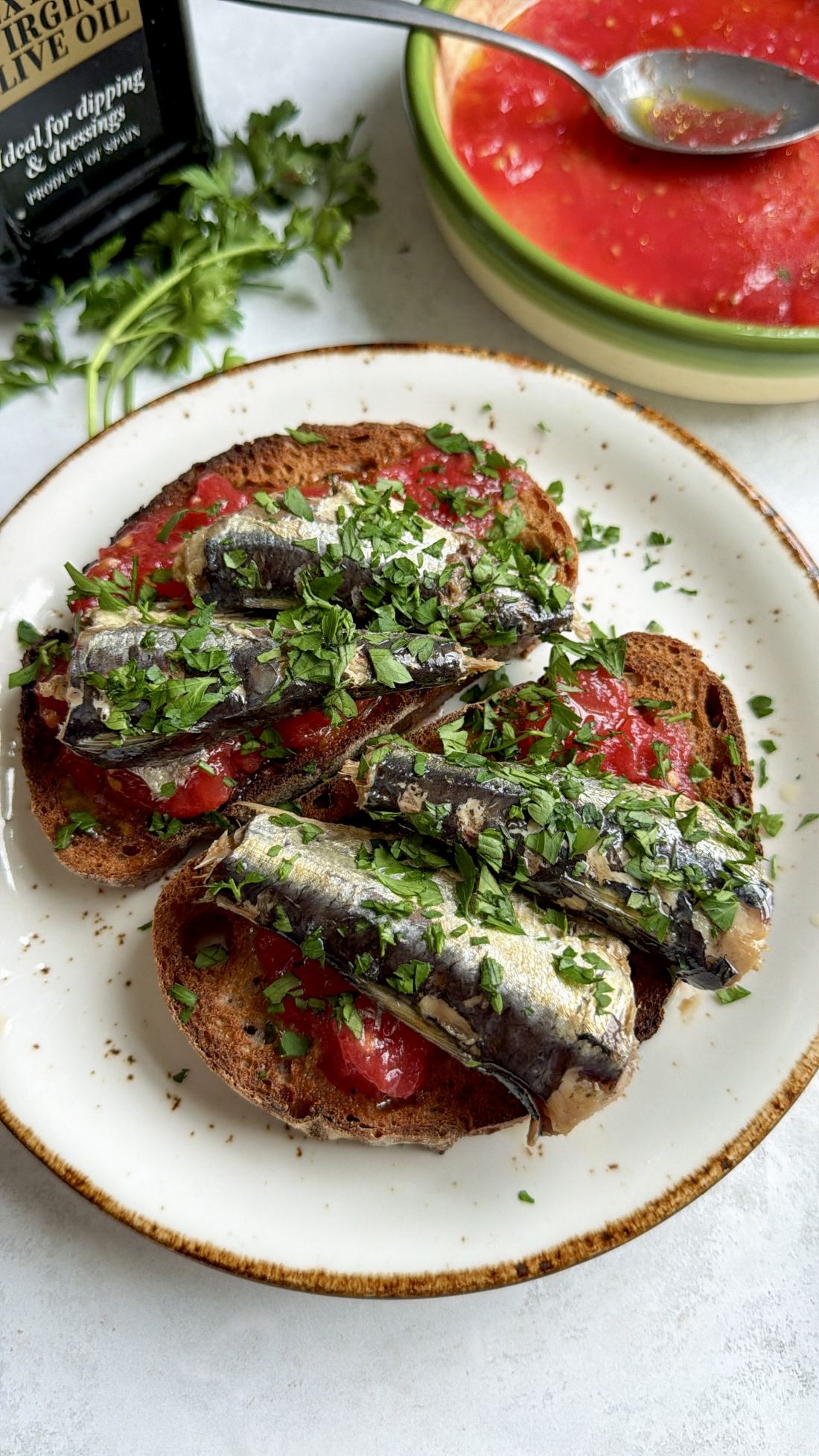 Pan Con Tomate with Sardines