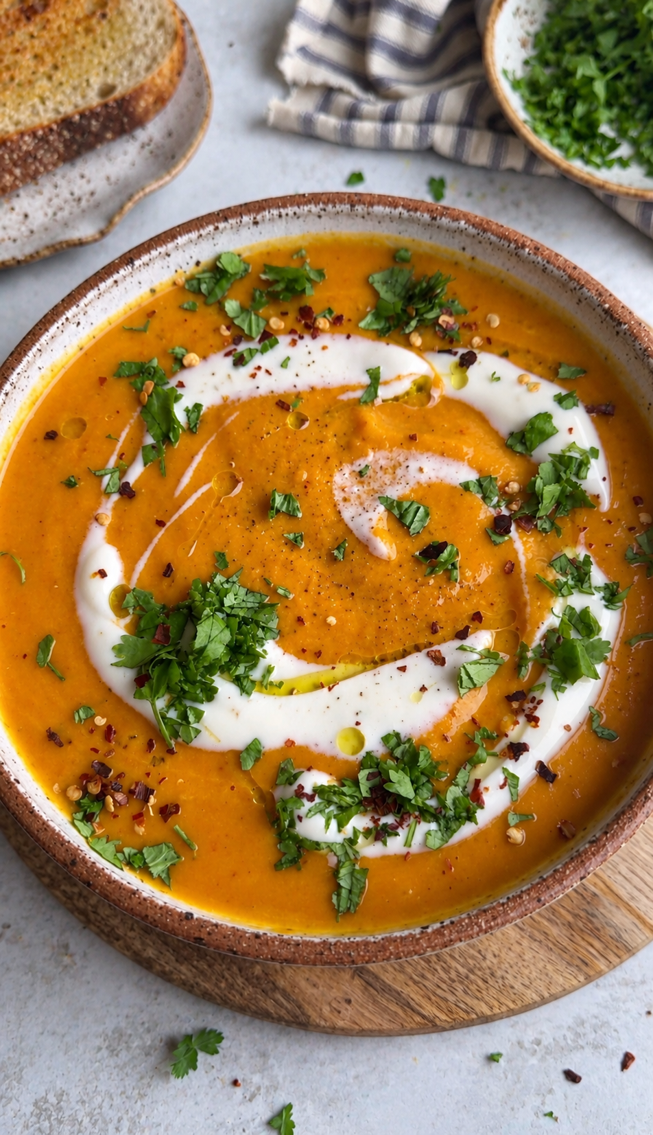 Creamy Roasted Butternut Squash and Vegetable Soup
